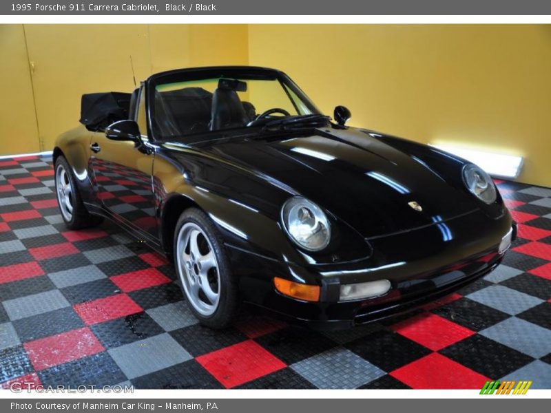 Black / Black 1995 Porsche 911 Carrera Cabriolet