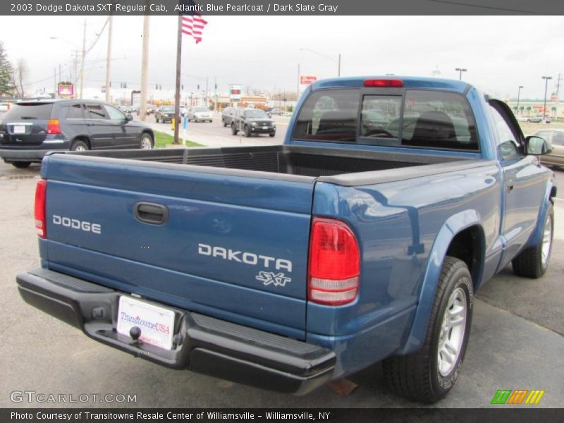 Atlantic Blue Pearlcoat / Dark Slate Gray 2003 Dodge Dakota SXT Regular Cab