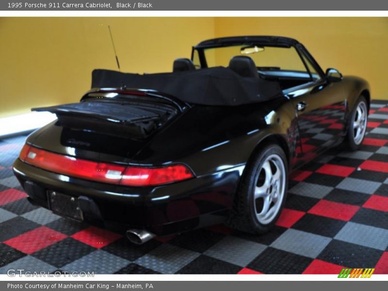 Black / Black 1995 Porsche 911 Carrera Cabriolet
