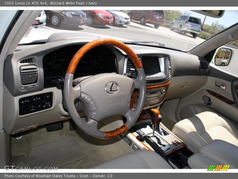Blizzard White Pearl / Ivory 2003 Lexus LX 470 4x4