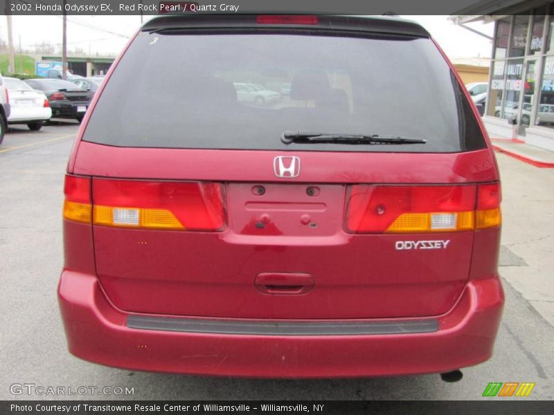 Red Rock Pearl / Quartz Gray 2002 Honda Odyssey EX