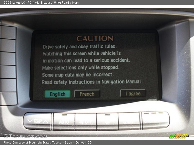 Blizzard White Pearl / Ivory 2003 Lexus LX 470 4x4