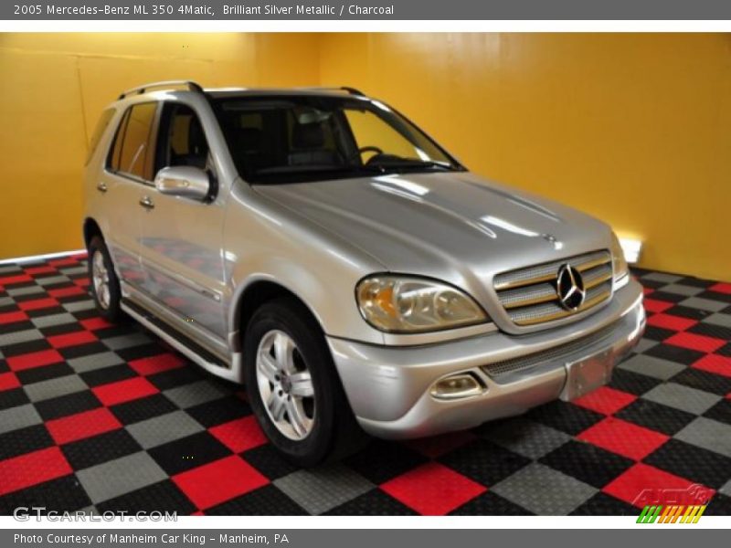 Brilliant Silver Metallic / Charcoal 2005 Mercedes-Benz ML 350 4Matic