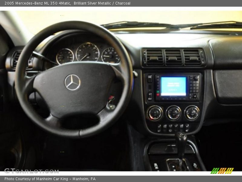 Brilliant Silver Metallic / Charcoal 2005 Mercedes-Benz ML 350 4Matic