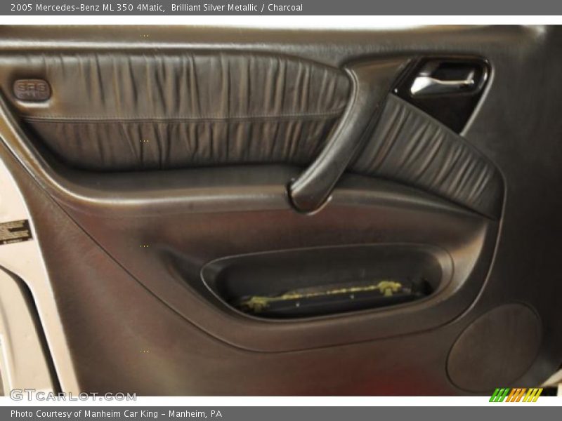 Brilliant Silver Metallic / Charcoal 2005 Mercedes-Benz ML 350 4Matic