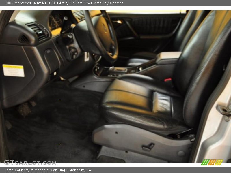 Brilliant Silver Metallic / Charcoal 2005 Mercedes-Benz ML 350 4Matic