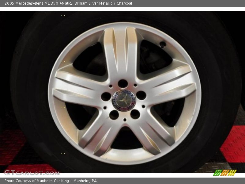 Brilliant Silver Metallic / Charcoal 2005 Mercedes-Benz ML 350 4Matic