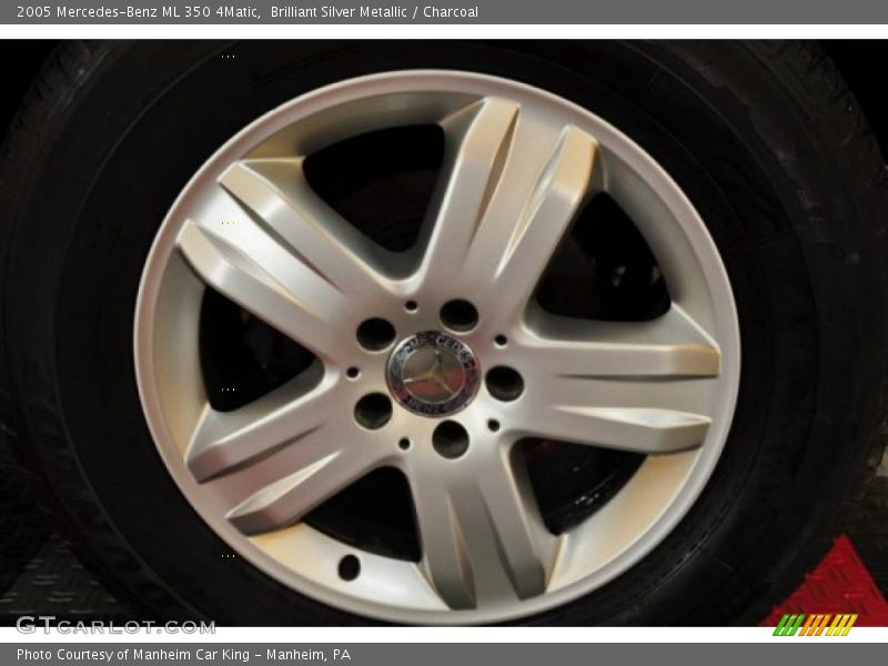 Brilliant Silver Metallic / Charcoal 2005 Mercedes-Benz ML 350 4Matic