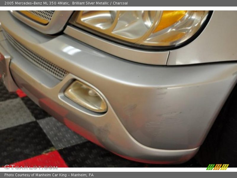 Brilliant Silver Metallic / Charcoal 2005 Mercedes-Benz ML 350 4Matic