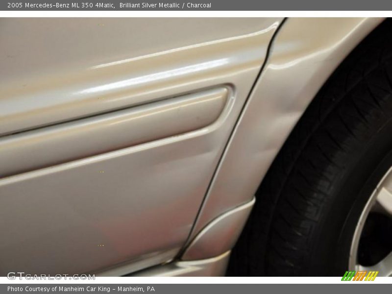 Brilliant Silver Metallic / Charcoal 2005 Mercedes-Benz ML 350 4Matic