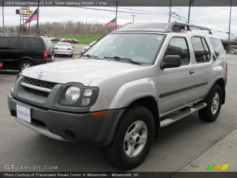 Silver Lightning Metallic / Gray 2004 Nissan Xterra XE 4x4