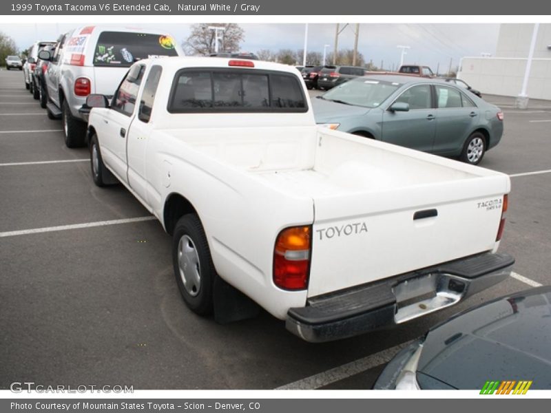 Natural White / Gray 1999 Toyota Tacoma V6 Extended Cab