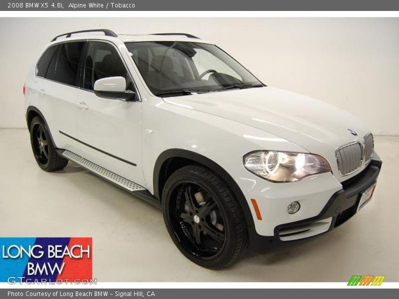 Alpine White / Tobacco 2008 BMW X5 4.8i