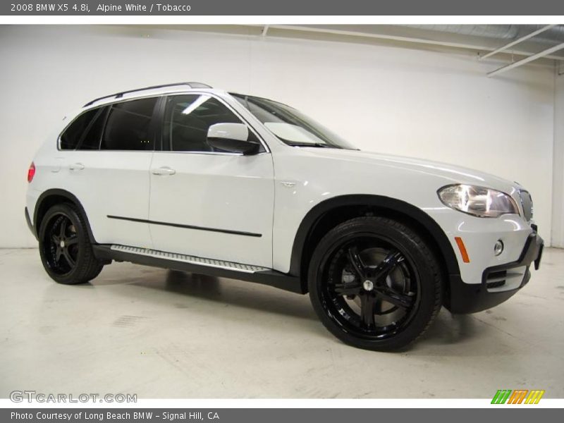 Alpine White / Tobacco 2008 BMW X5 4.8i