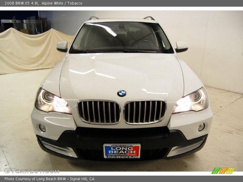 Alpine White / Tobacco 2008 BMW X5 4.8i