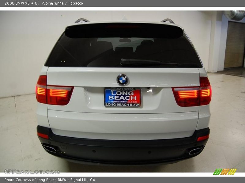 Alpine White / Tobacco 2008 BMW X5 4.8i