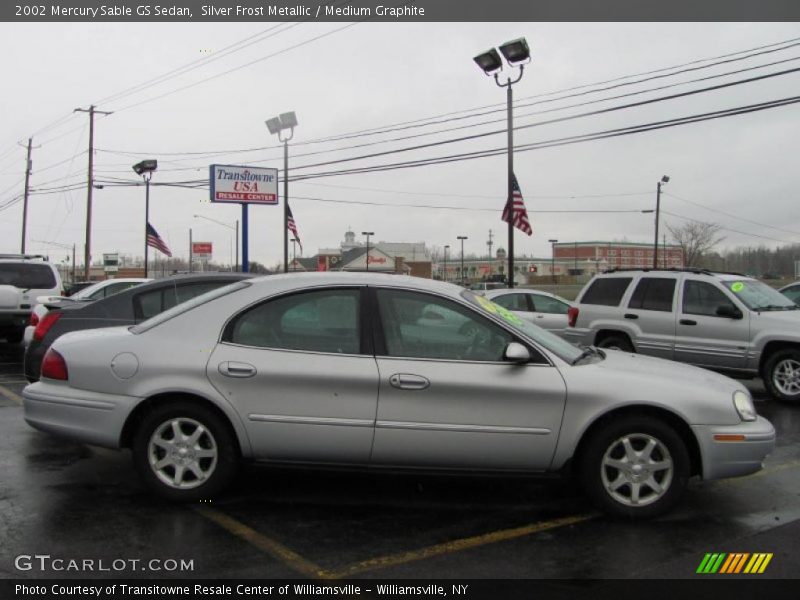 Silver Frost Metallic / Medium Graphite 2002 Mercury Sable GS Sedan