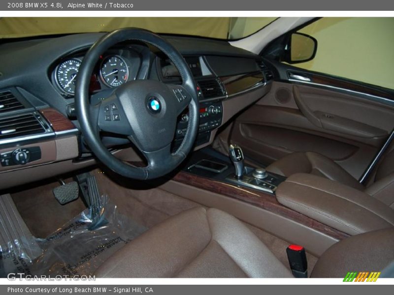 Alpine White / Tobacco 2008 BMW X5 4.8i