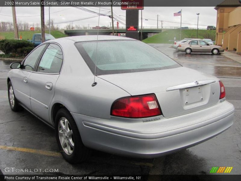 Silver Frost Metallic / Medium Graphite 2002 Mercury Sable GS Sedan