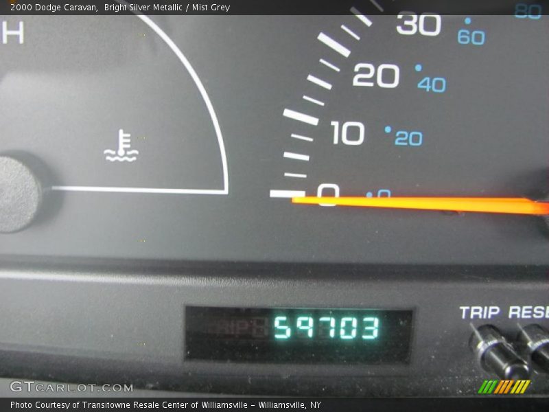 Bright Silver Metallic / Mist Grey 2000 Dodge Caravan