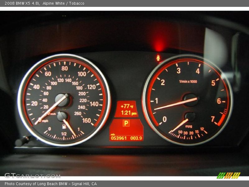 Alpine White / Tobacco 2008 BMW X5 4.8i