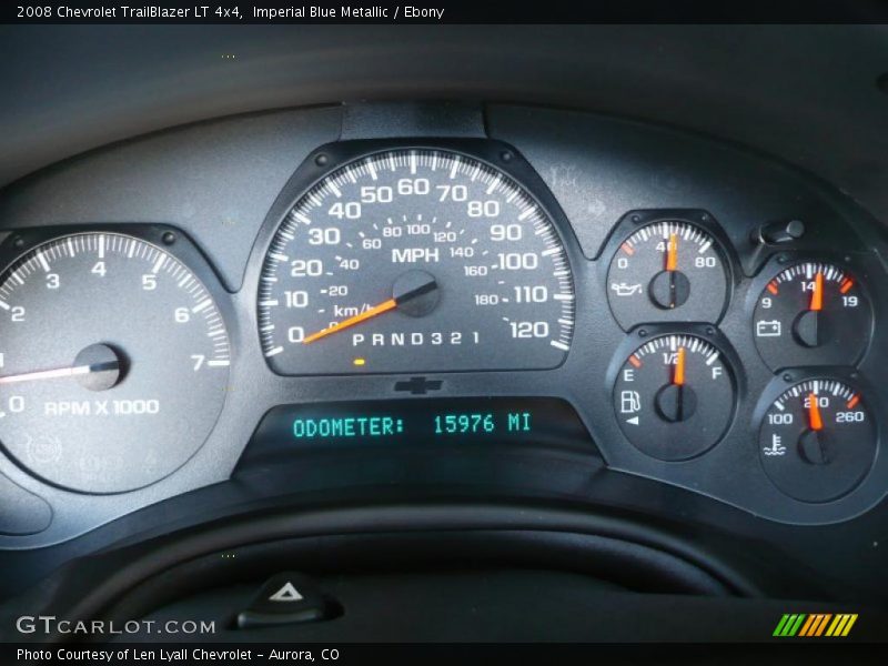 Imperial Blue Metallic / Ebony 2008 Chevrolet TrailBlazer LT 4x4