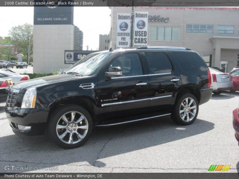 Black Raven / Ebony 2008 Cadillac Escalade AWD