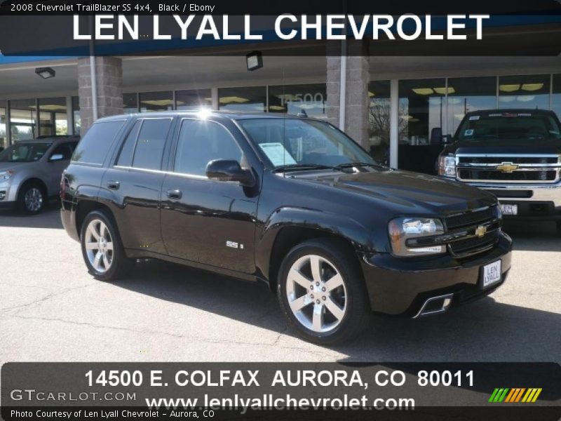 Black / Ebony 2008 Chevrolet TrailBlazer SS 4x4