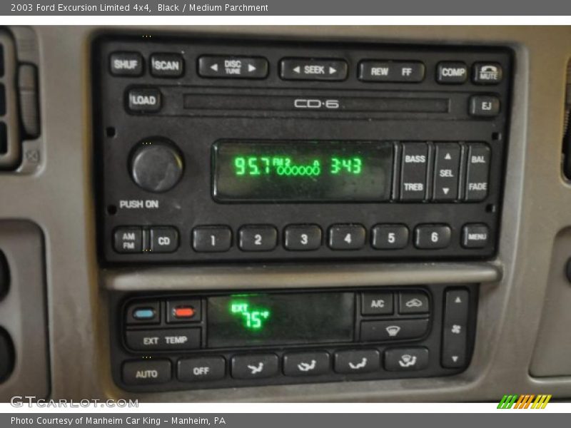 Black / Medium Parchment 2003 Ford Excursion Limited 4x4