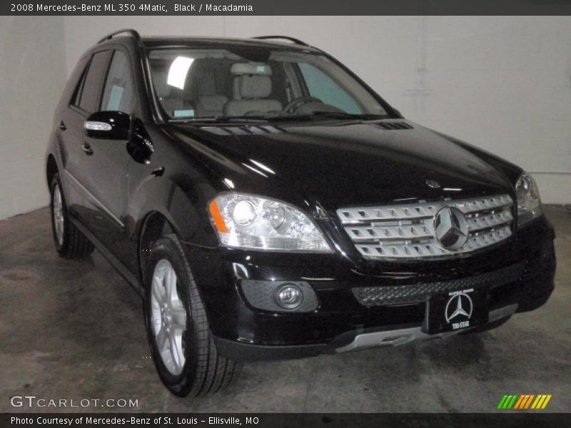 Black / Macadamia 2008 Mercedes-Benz ML 350 4Matic