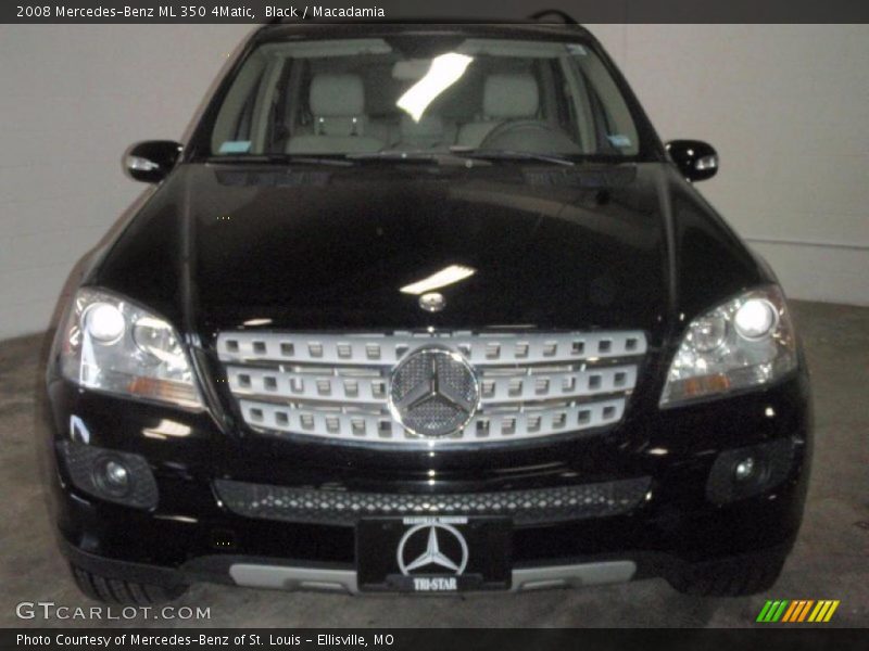 Black / Macadamia 2008 Mercedes-Benz ML 350 4Matic