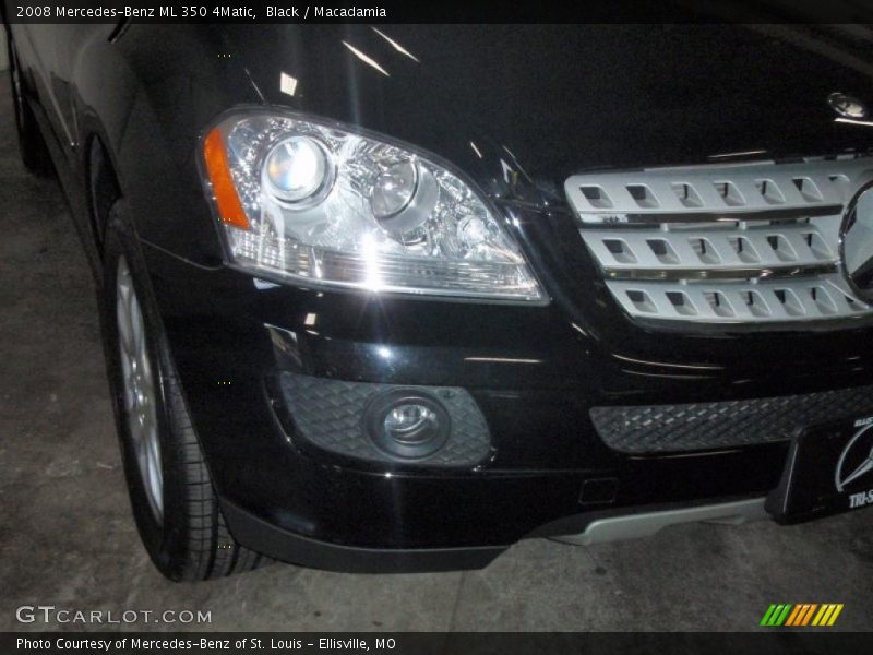 Black / Macadamia 2008 Mercedes-Benz ML 350 4Matic