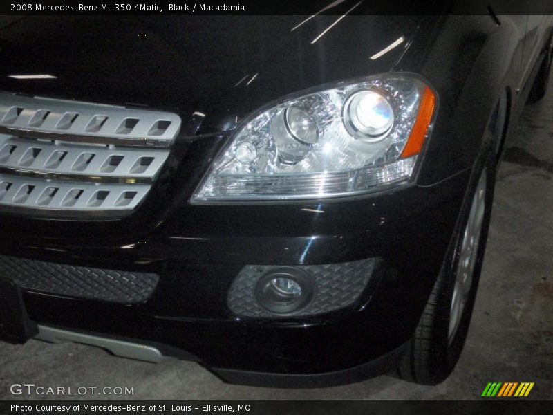 Black / Macadamia 2008 Mercedes-Benz ML 350 4Matic