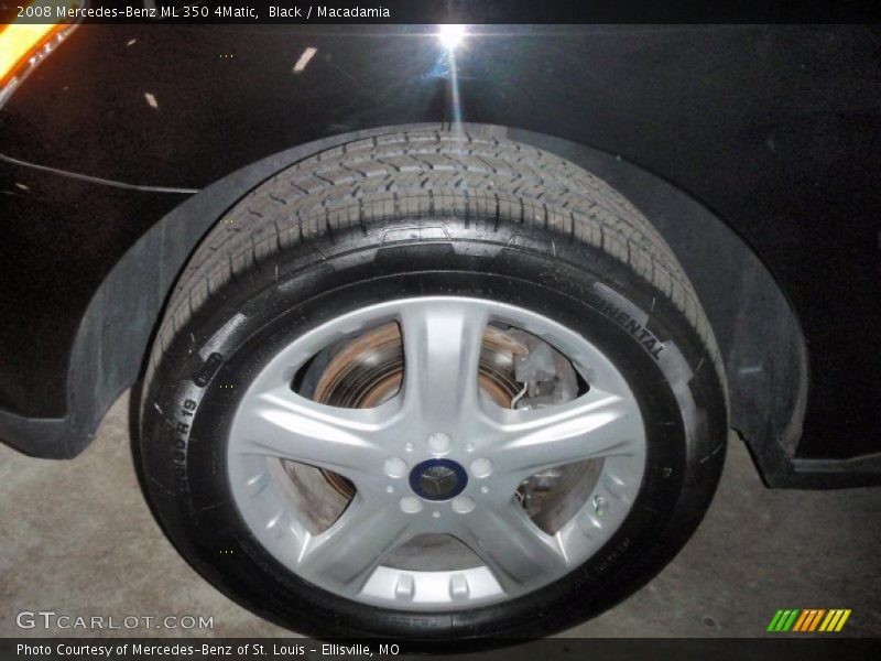 Black / Macadamia 2008 Mercedes-Benz ML 350 4Matic