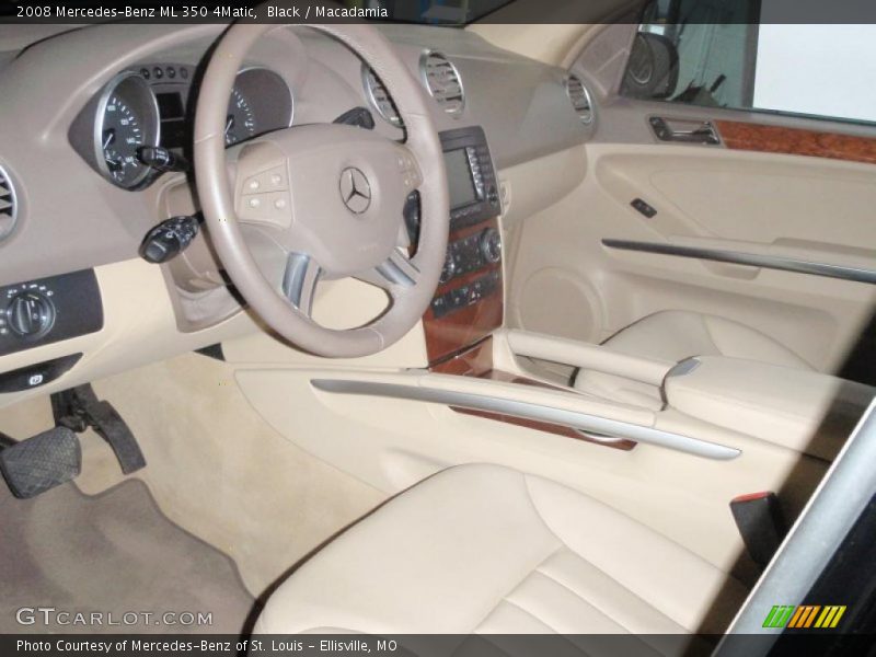 Black / Macadamia 2008 Mercedes-Benz ML 350 4Matic