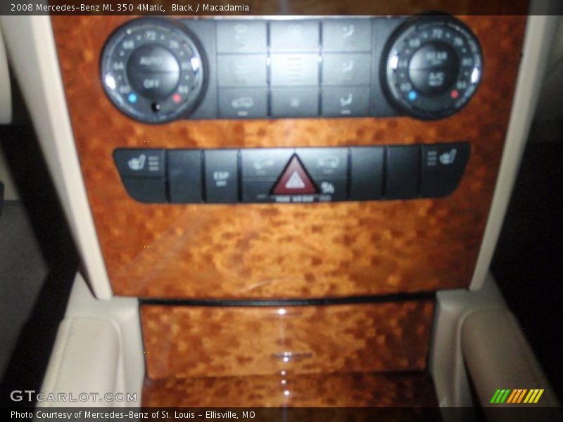 Black / Macadamia 2008 Mercedes-Benz ML 350 4Matic