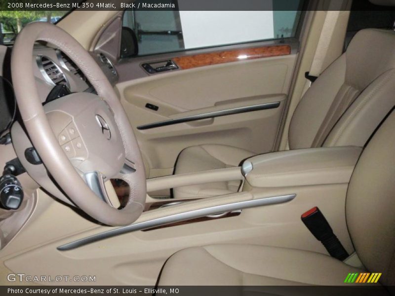 Black / Macadamia 2008 Mercedes-Benz ML 350 4Matic