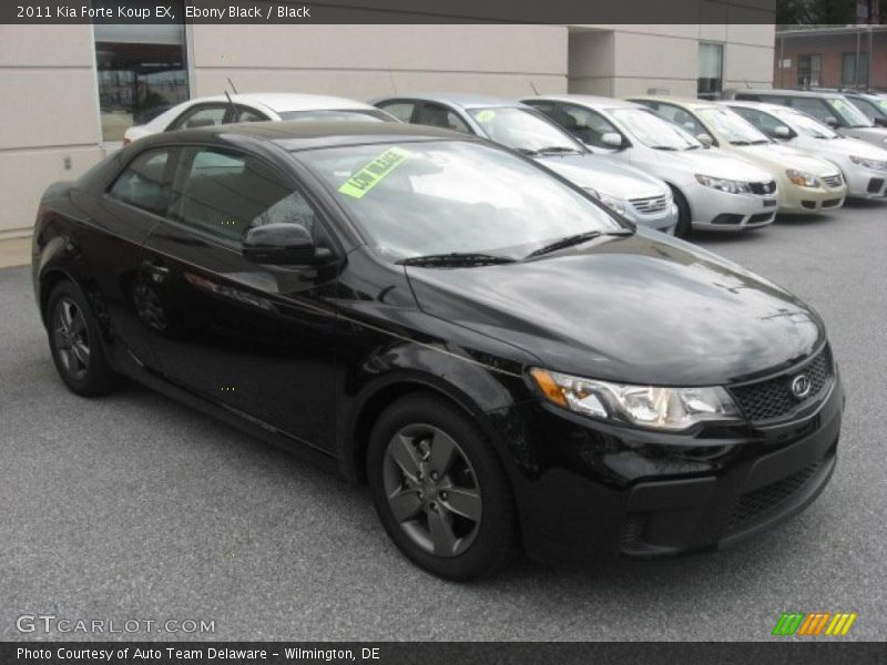 Ebony Black / Black 2011 Kia Forte Koup EX