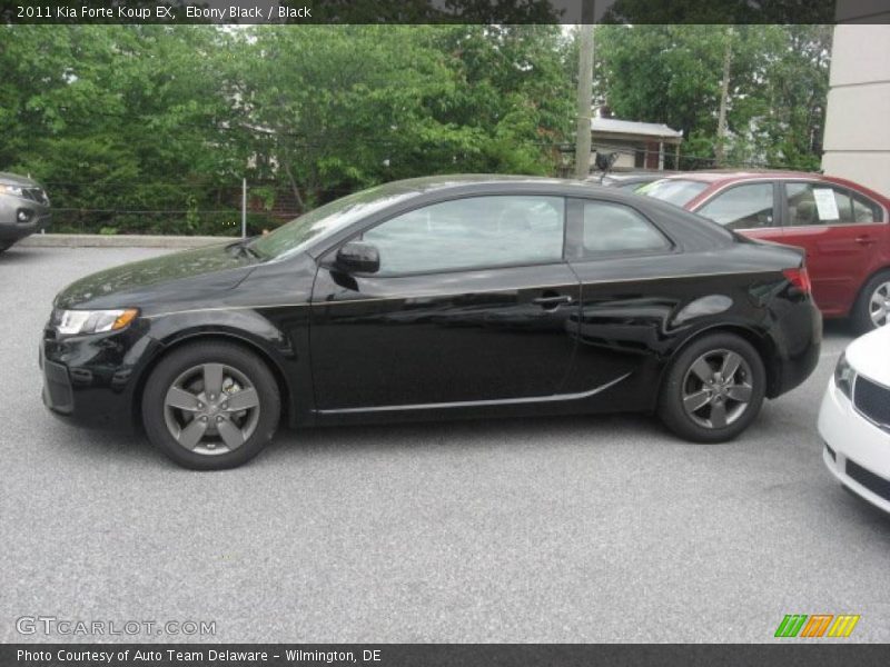 Ebony Black / Black 2011 Kia Forte Koup EX