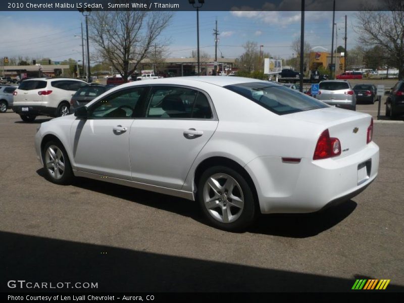 Summit White / Titanium 2010 Chevrolet Malibu LS Sedan