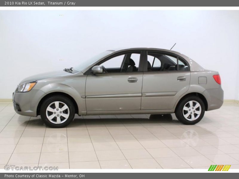 Titanium / Gray 2010 Kia Rio LX Sedan