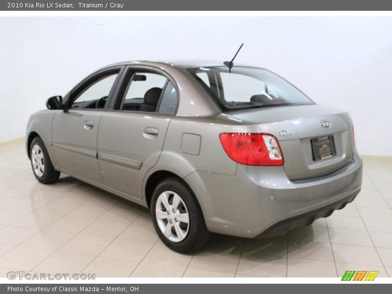 Titanium / Gray 2010 Kia Rio LX Sedan