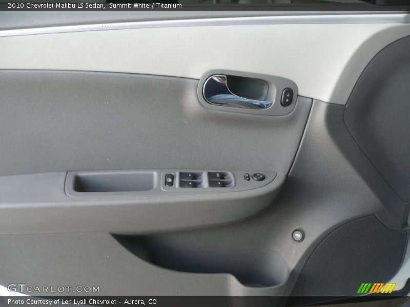 Summit White / Titanium 2010 Chevrolet Malibu LS Sedan