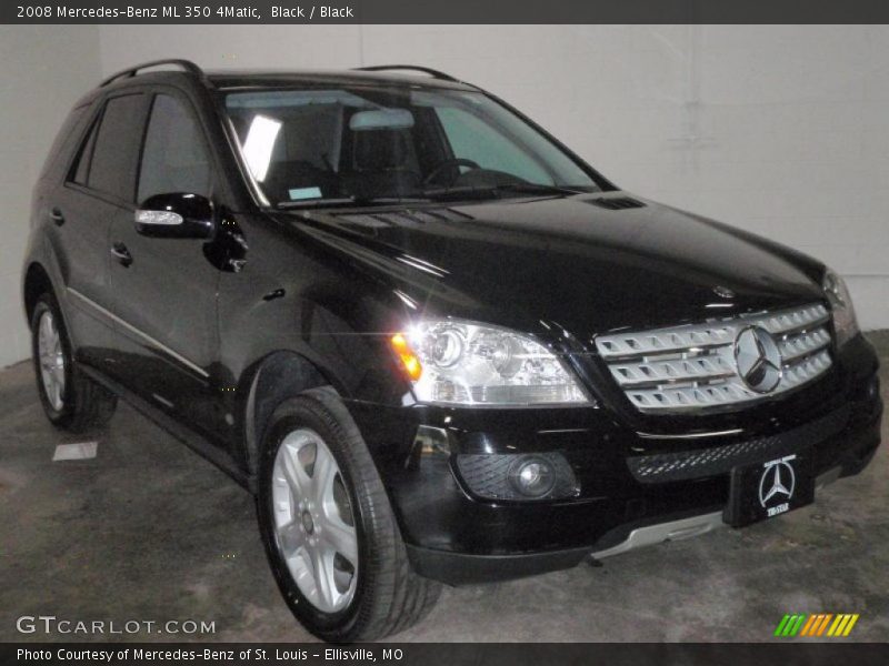 Black / Black 2008 Mercedes-Benz ML 350 4Matic