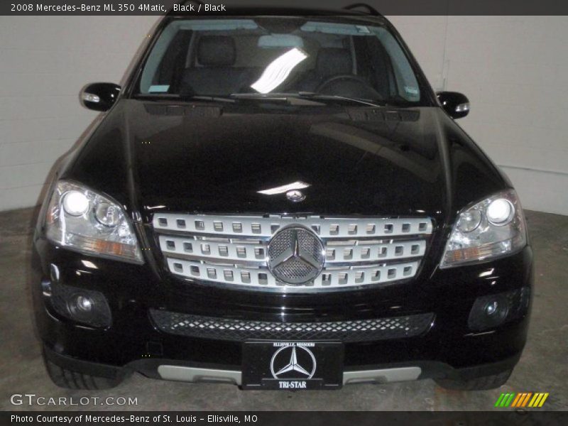 Black / Black 2008 Mercedes-Benz ML 350 4Matic