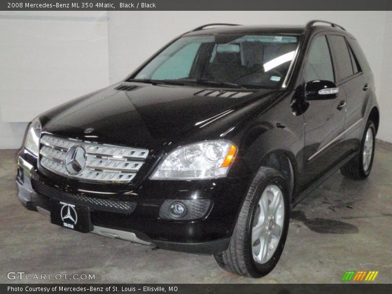 Black / Black 2008 Mercedes-Benz ML 350 4Matic
