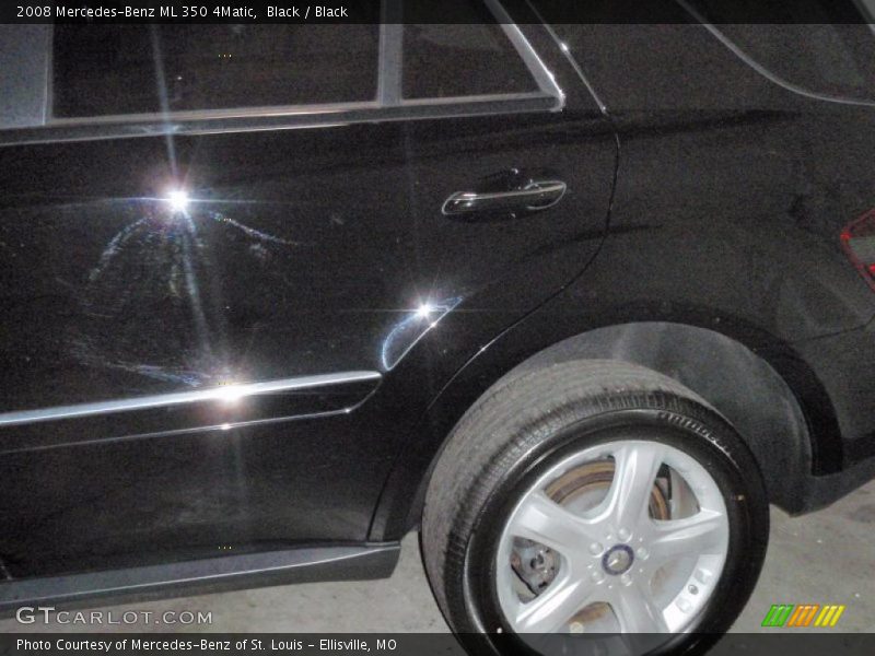 Black / Black 2008 Mercedes-Benz ML 350 4Matic