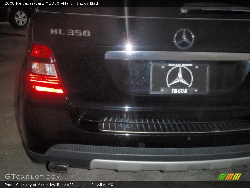 Black / Black 2008 Mercedes-Benz ML 350 4Matic