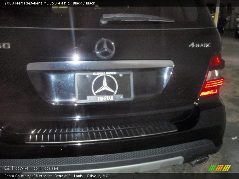 Black / Black 2008 Mercedes-Benz ML 350 4Matic