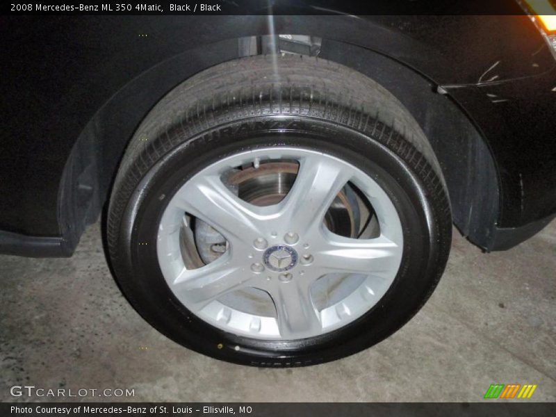 Black / Black 2008 Mercedes-Benz ML 350 4Matic